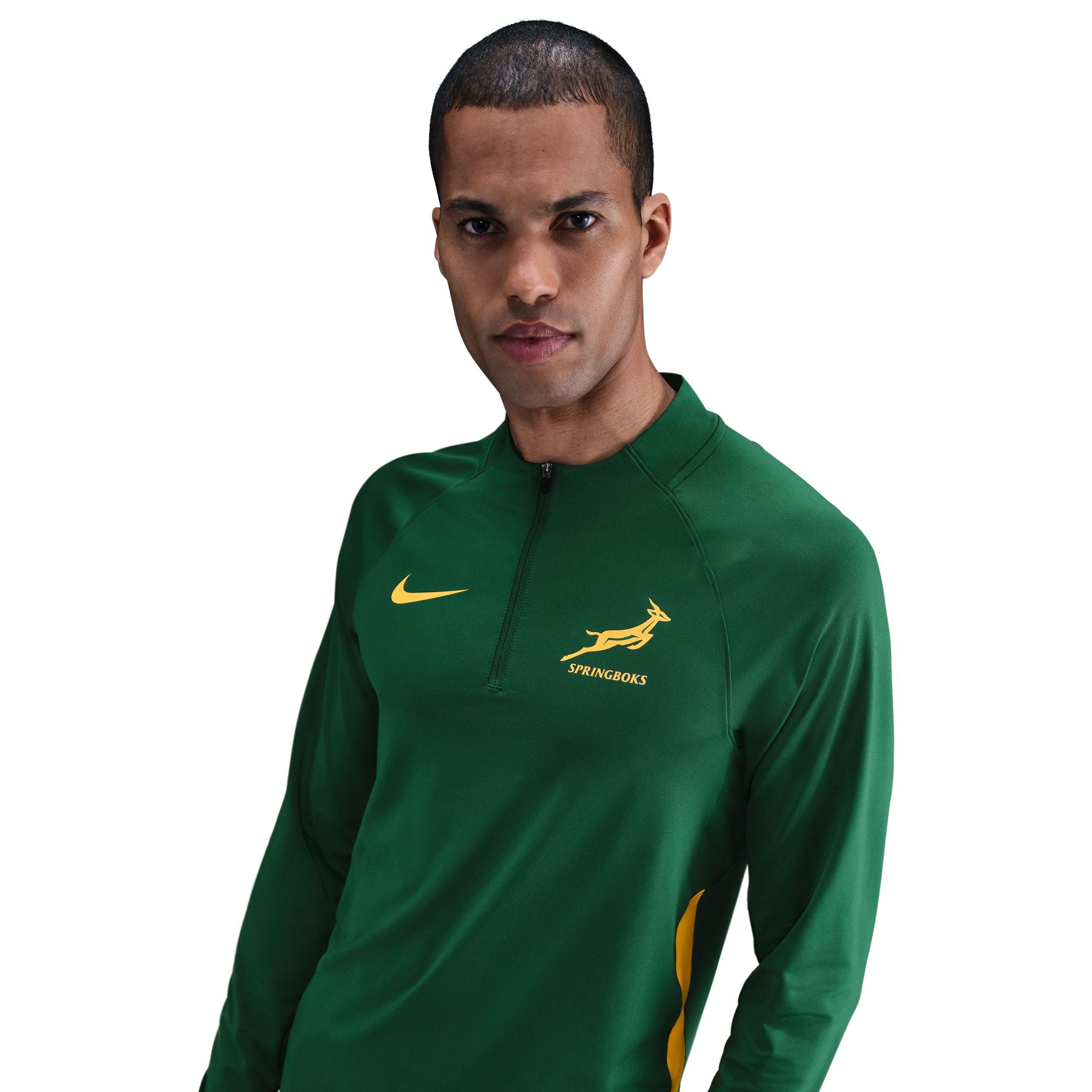 Springboks Nike Mens Training 1/4 Zip Top Gorge Green