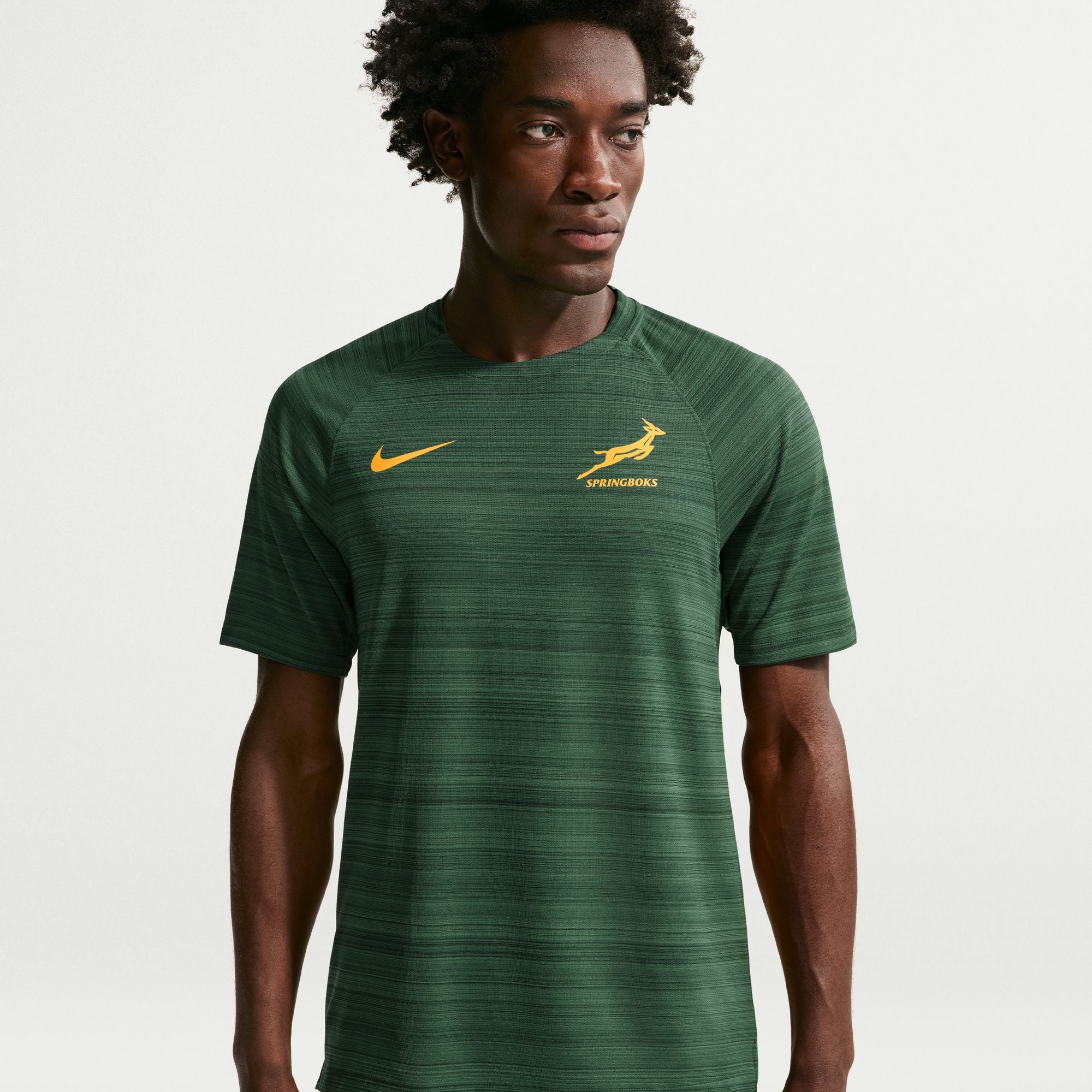 Springboks Nike Mens Training Short Sleeve Top Gorge Green
