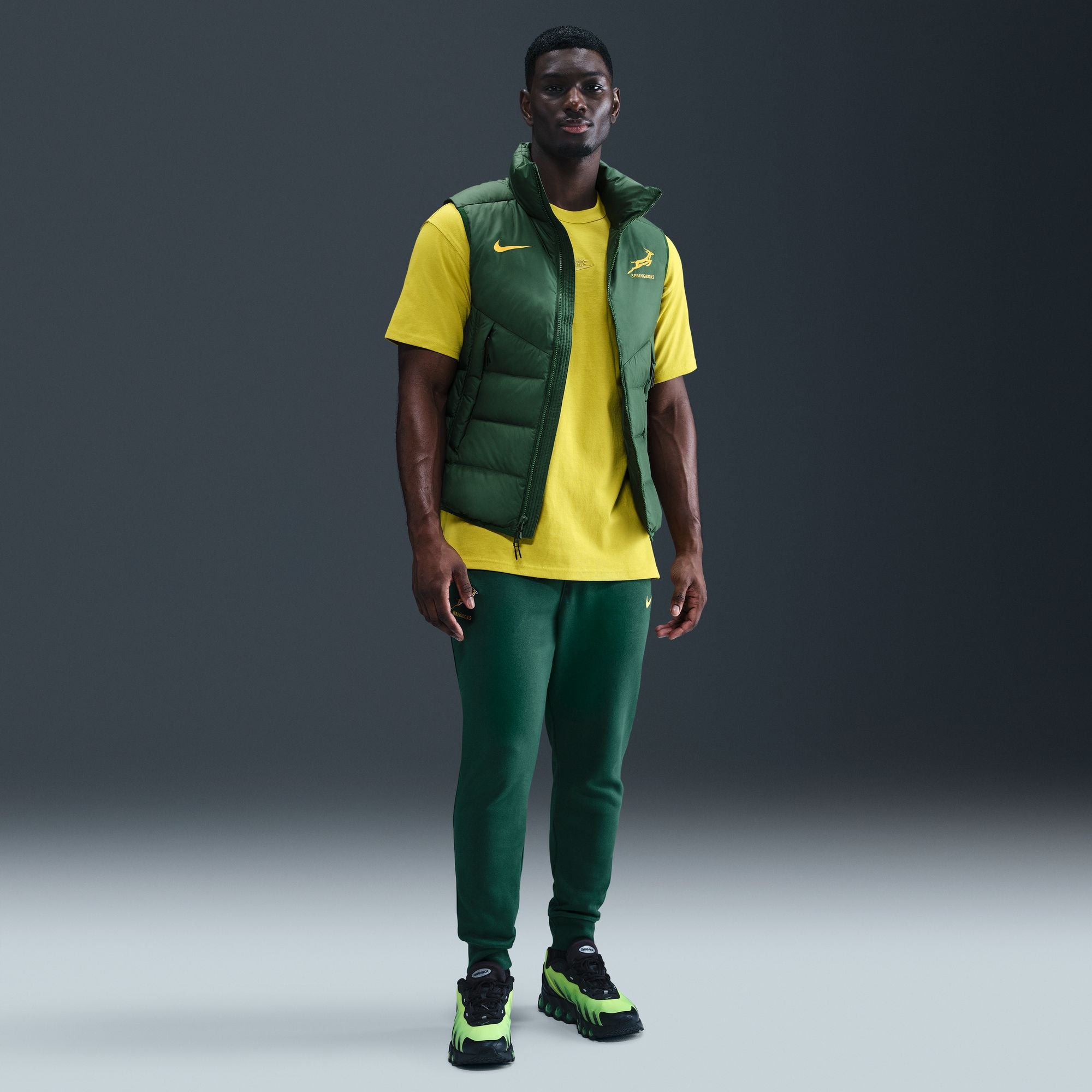 Springboks Nike Mens French Terry Pant Gorge Green