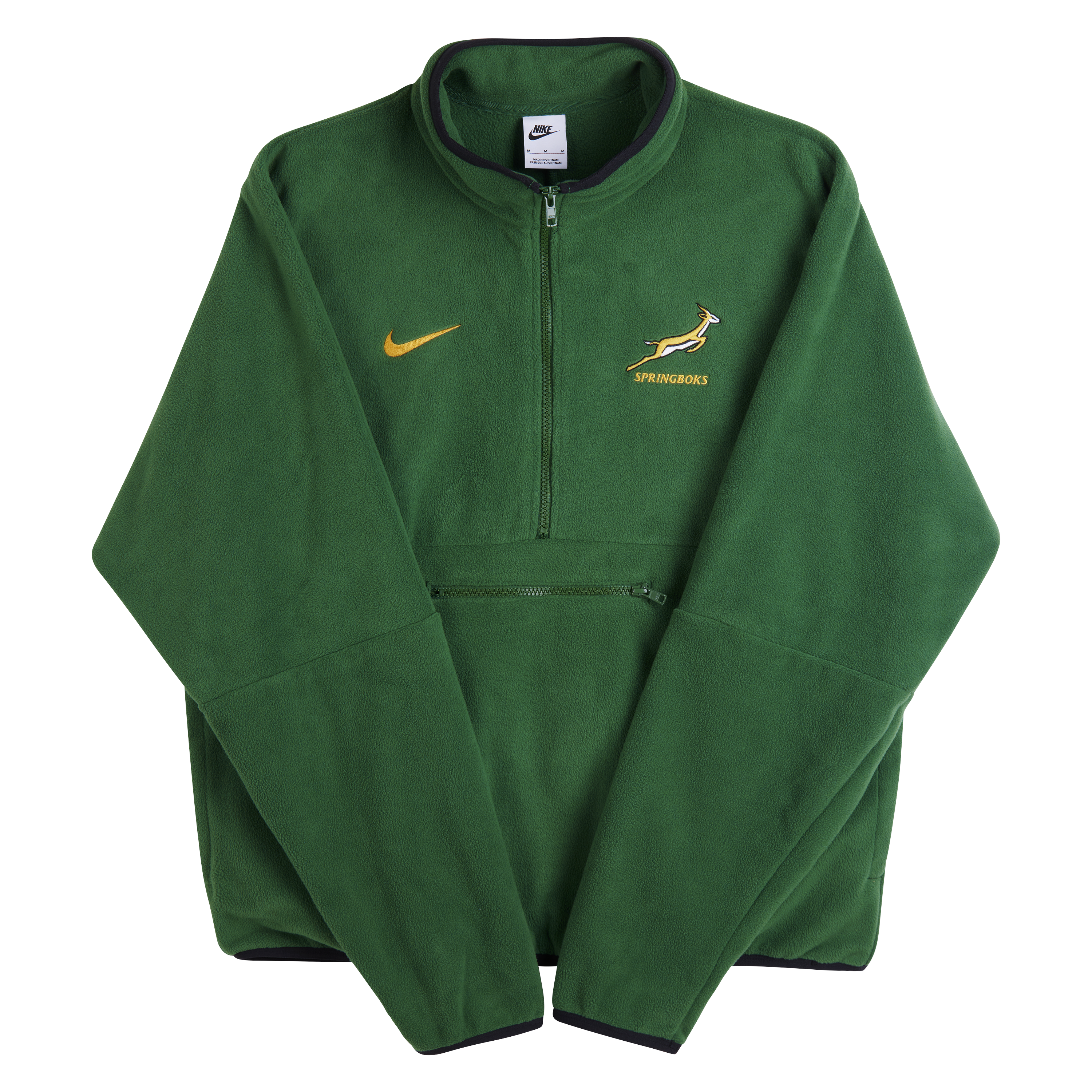 Springboks Nike Mens Polar Half Zip Fleece Gorge Green