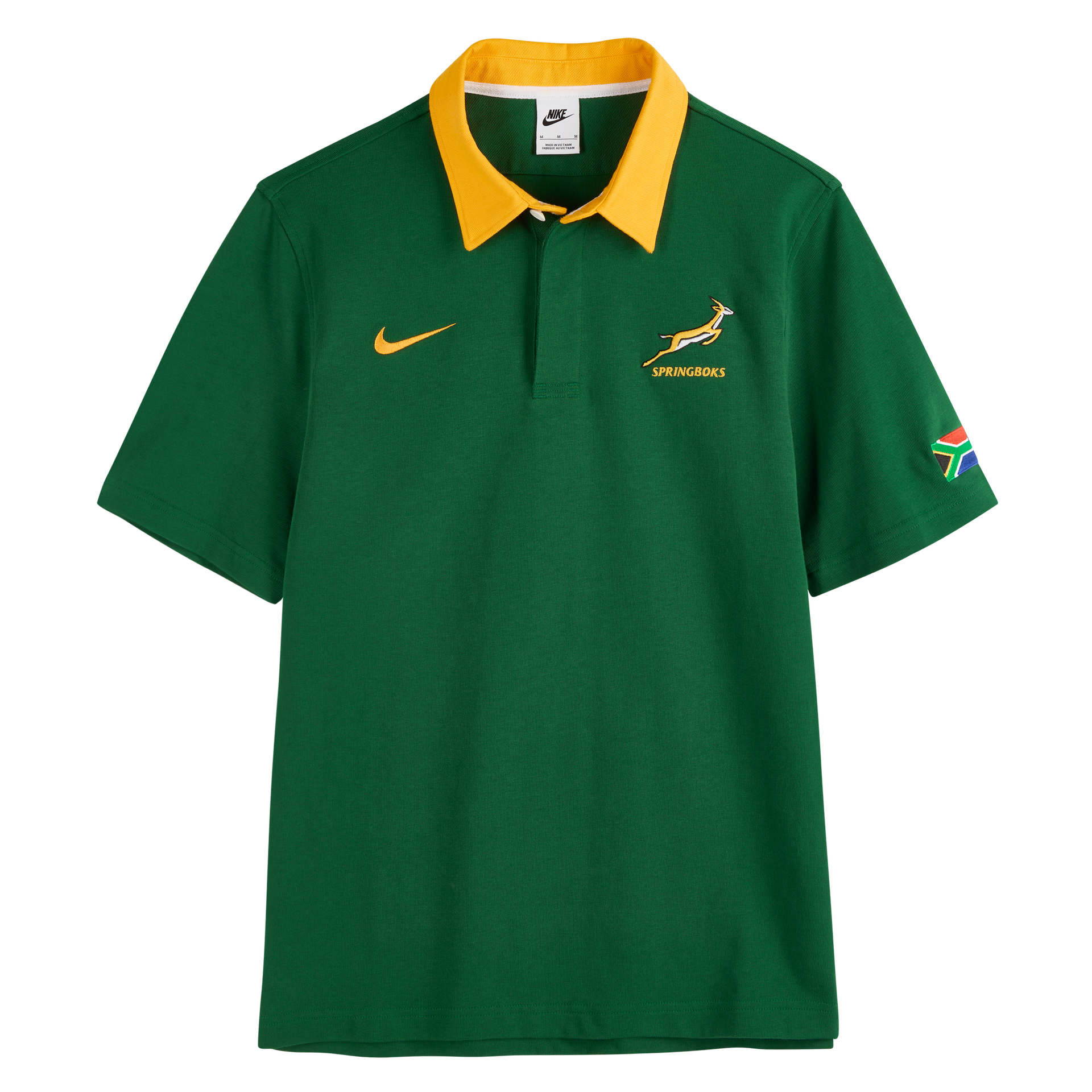 Springboks Nike Mens Short Sleeve Rugby Home Gorge Green