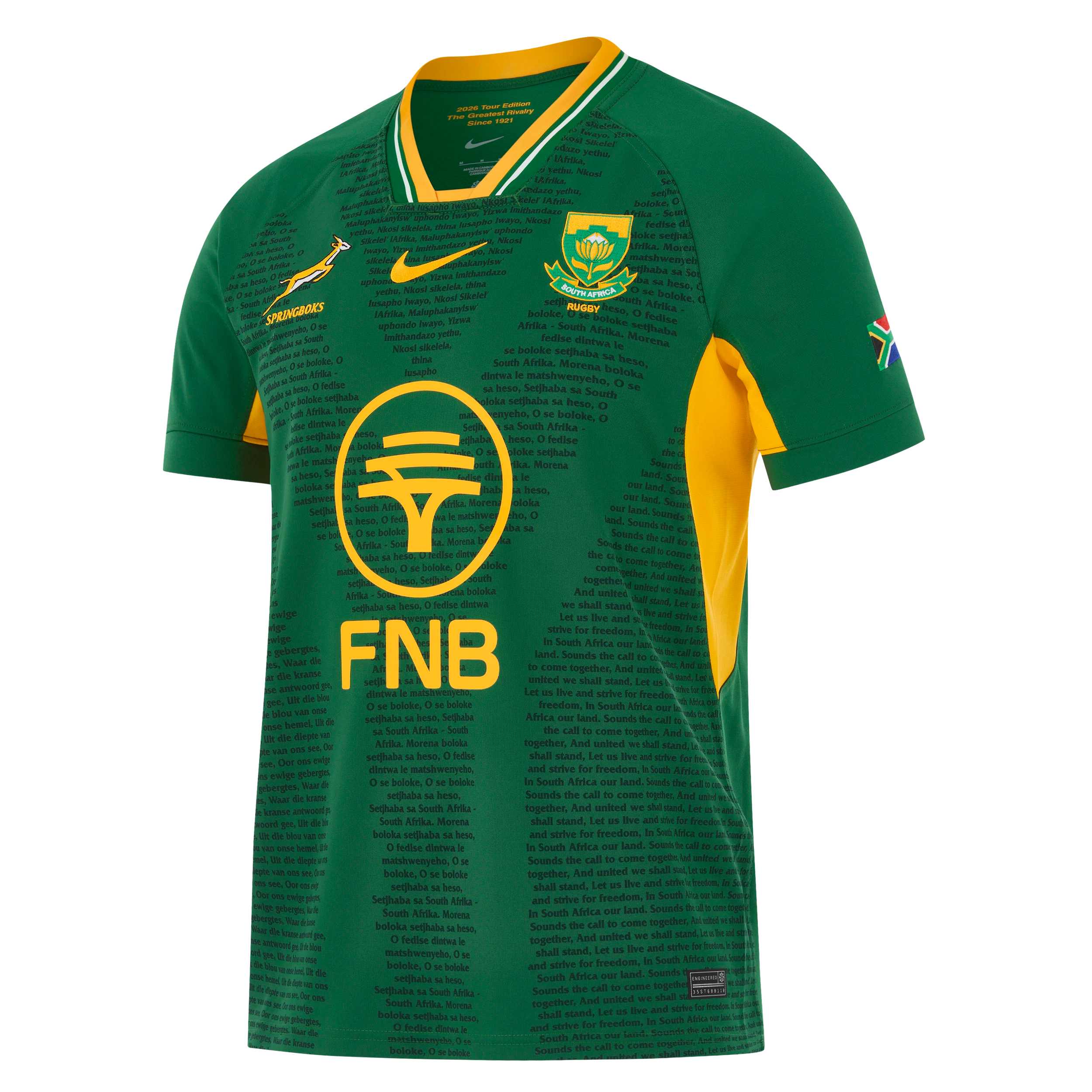 Springboks Nike Men's 2026 RGR Stadium Jersey