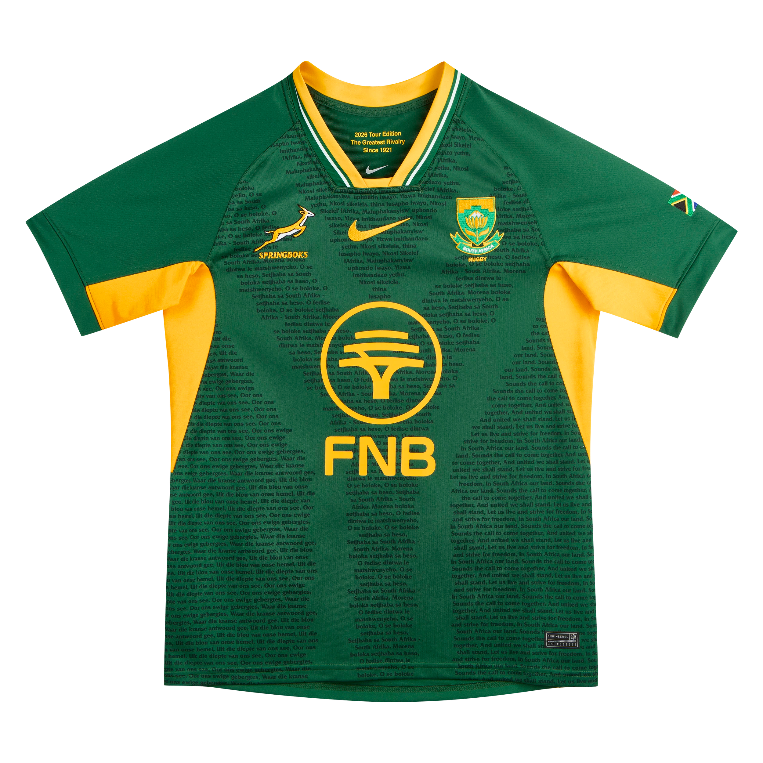 Springboks Nike Men's 2026 RGR Stadium Jersey