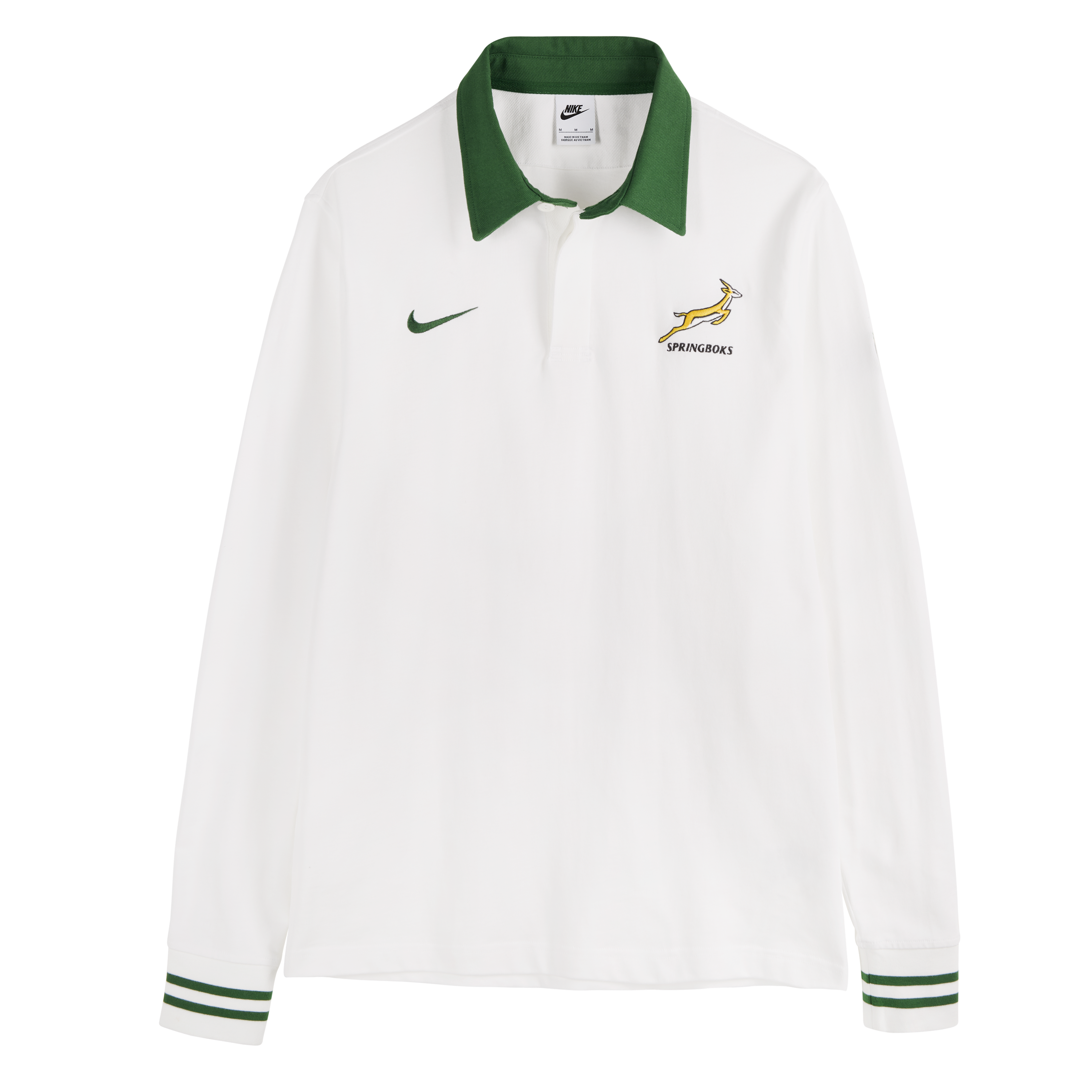 Springboks Nike Mens Long Sleeve Rugby Away White