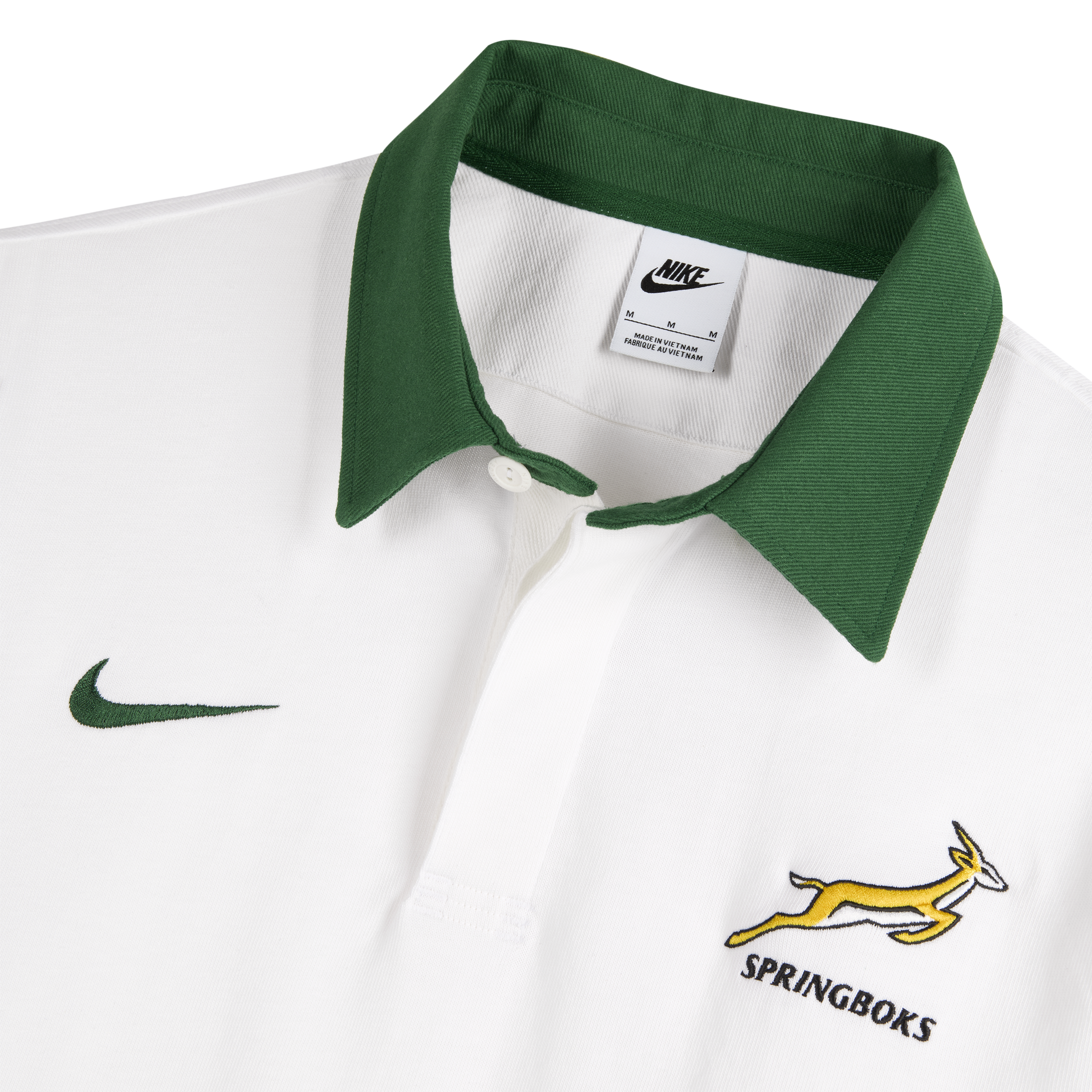Springboks Nike Mens Long Sleeve Rugby Away White