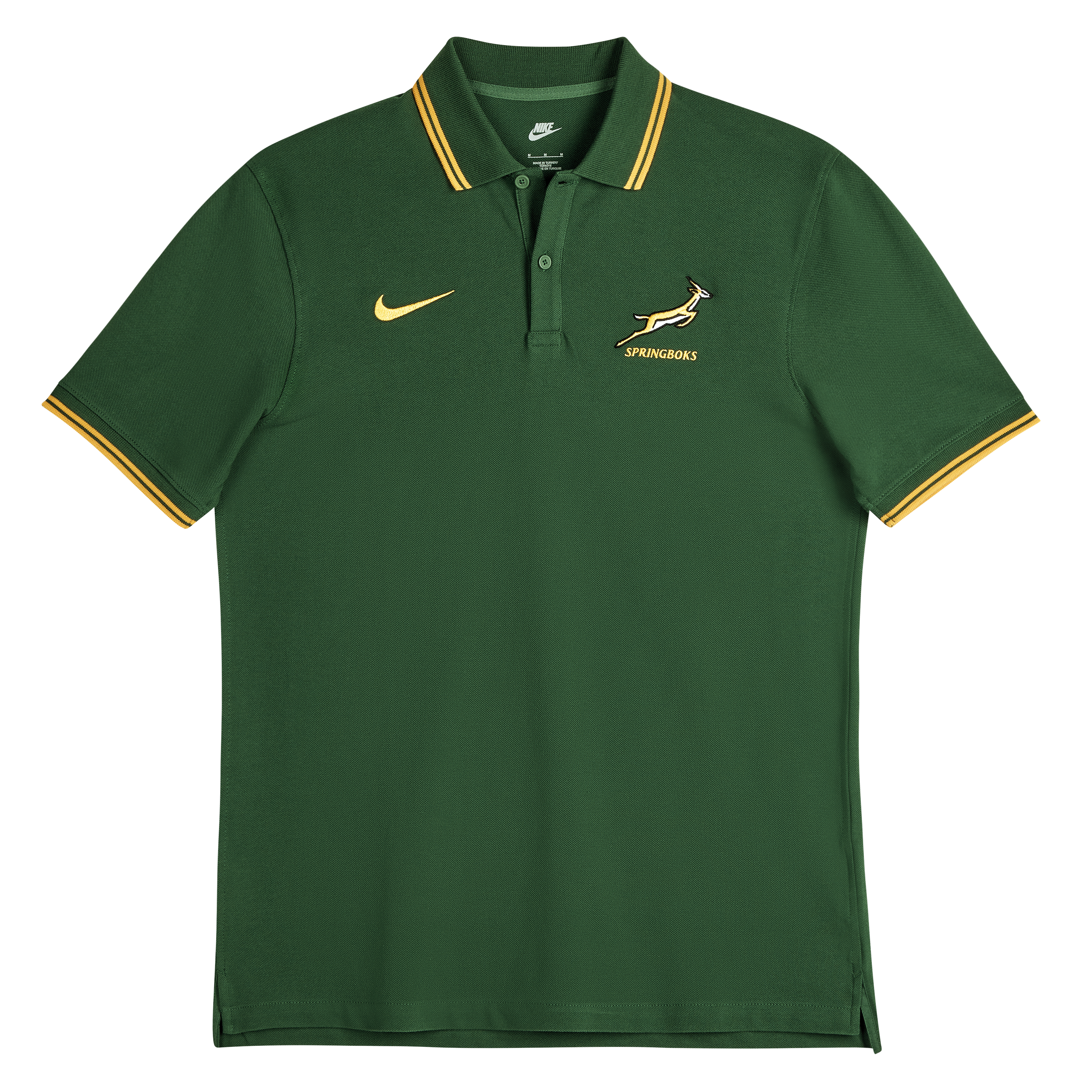 Springboks Nike Mens Pique Polo Gorge Green