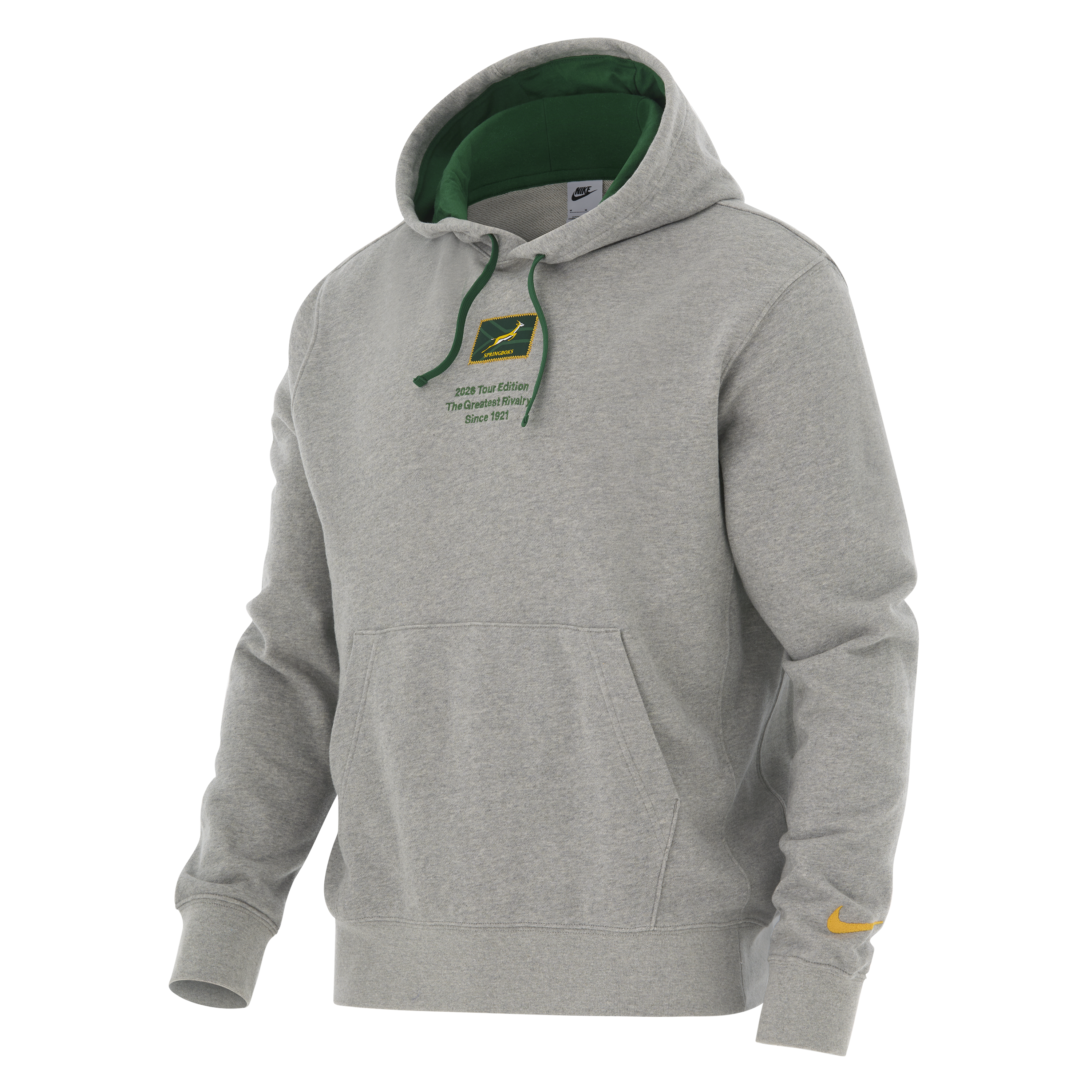 Springboks Nike Bokke Rugby's Greatest Rivalry Pullover Hoodie Dark Grey Heather