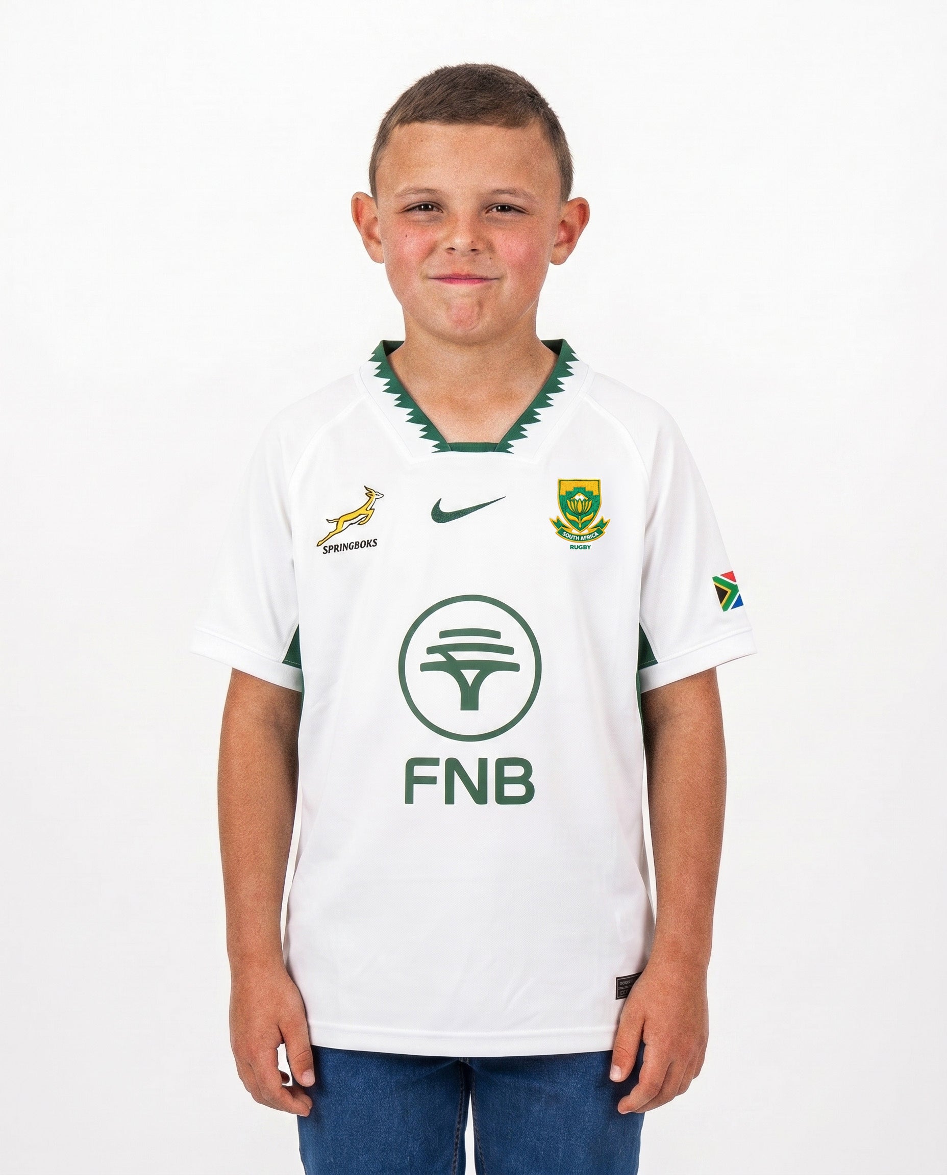 Springboks Nike Little Kids Stadium Away Kit White