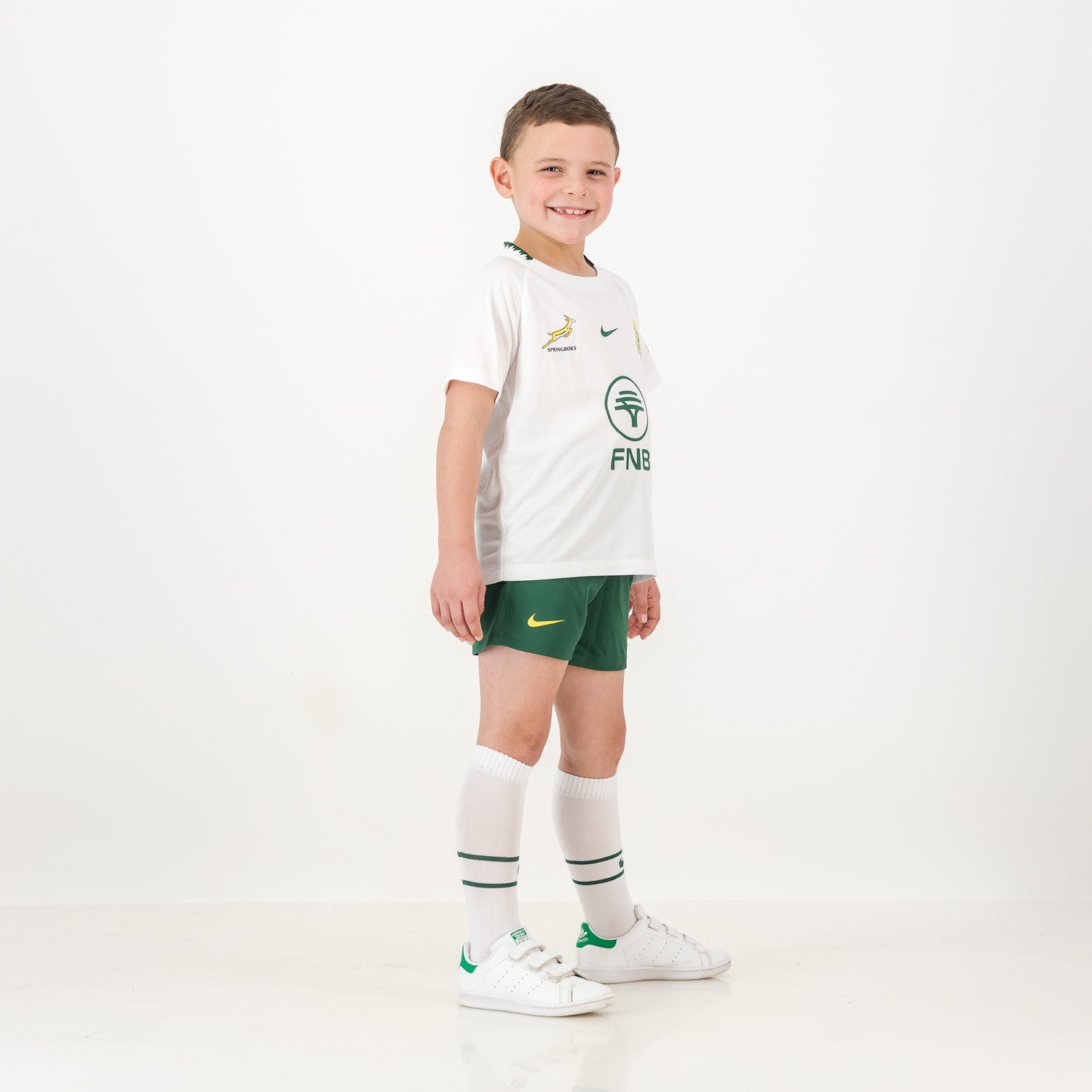 Springboks Nike Little Kids Stadium Away Kit White