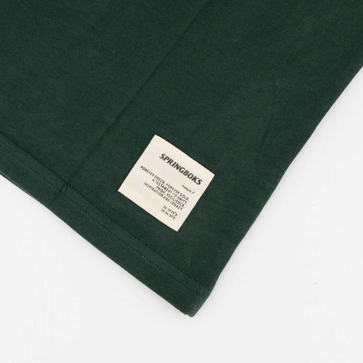 Springboks Embroidered Crew Tee OS Green