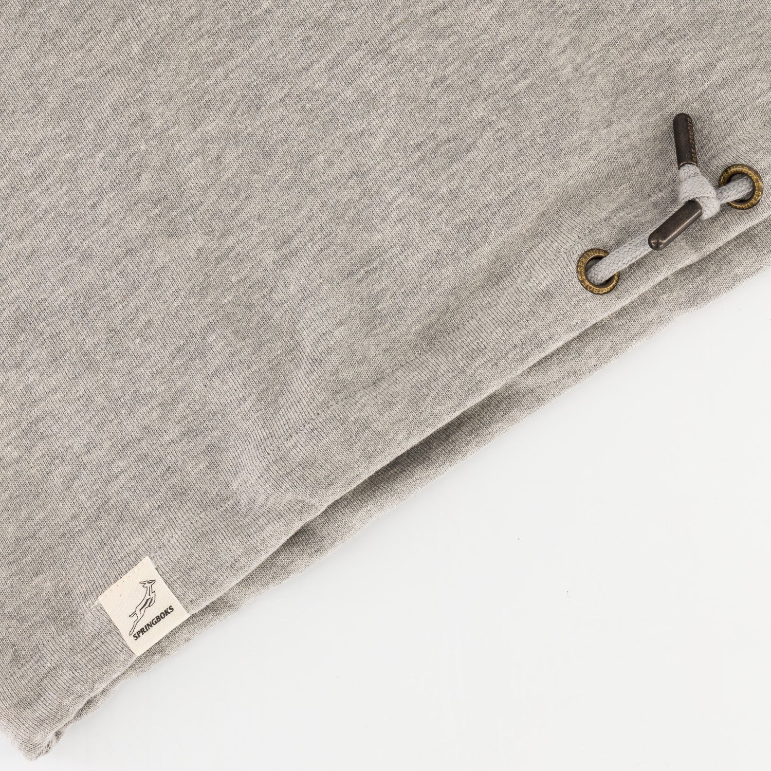 Springboks Crop Crew Sweat - LT Grey Melange