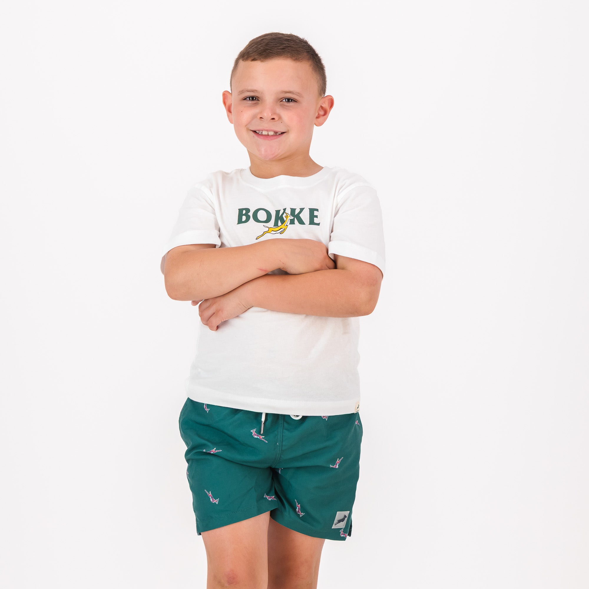 Springboks WL Kids Springboks Bok Regular Tee-White