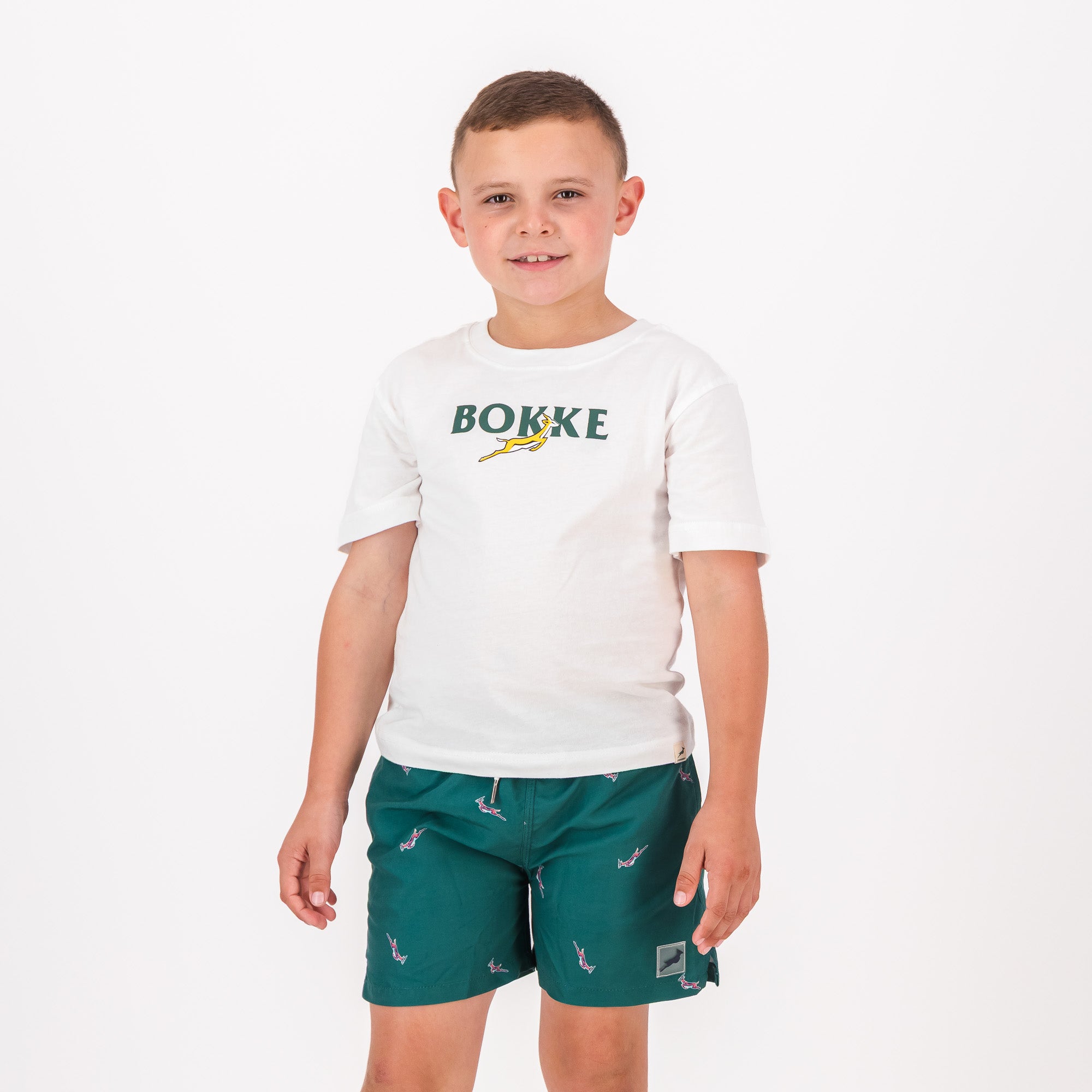 Springboks WL Kids Springboks Bok Regular Tee-White