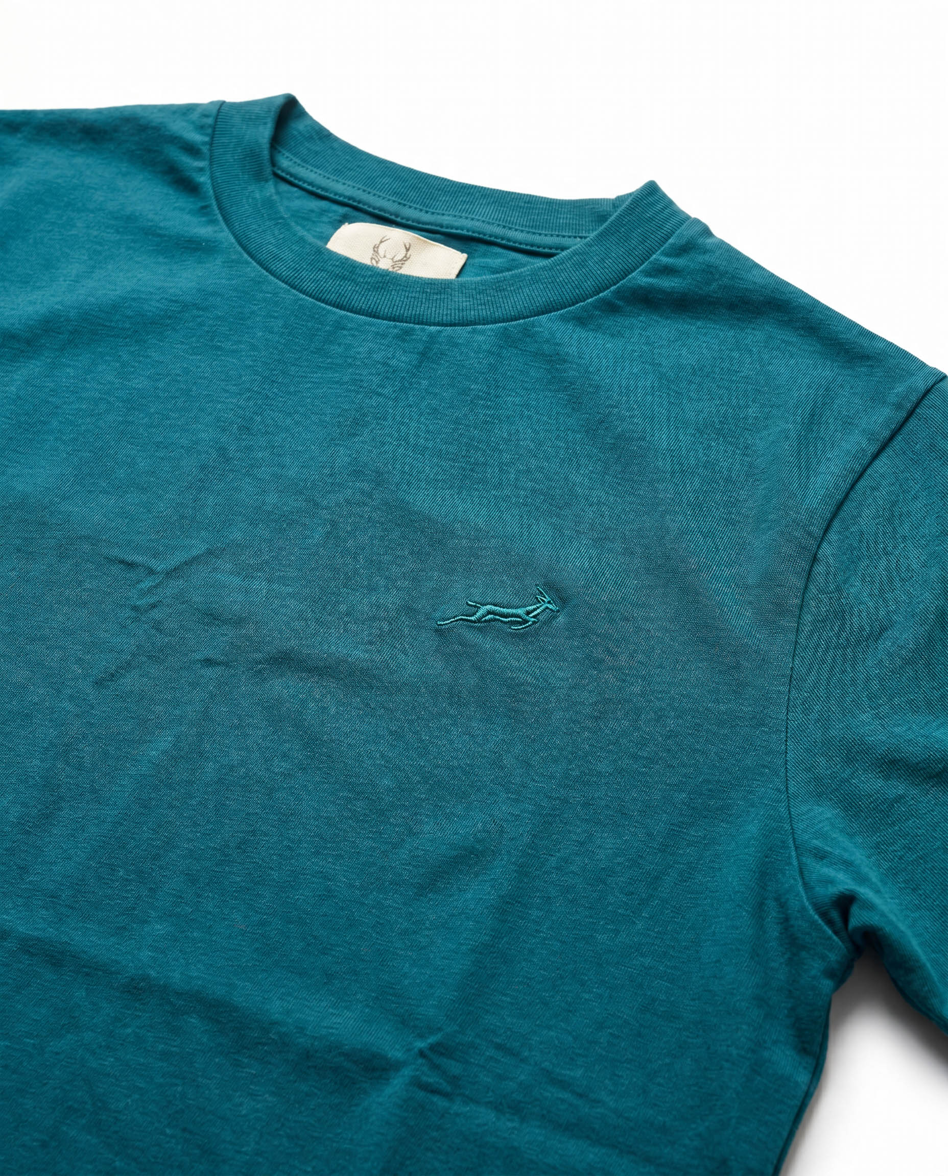 Springboks Tonal SML EMB Bok Crew Tee Teal