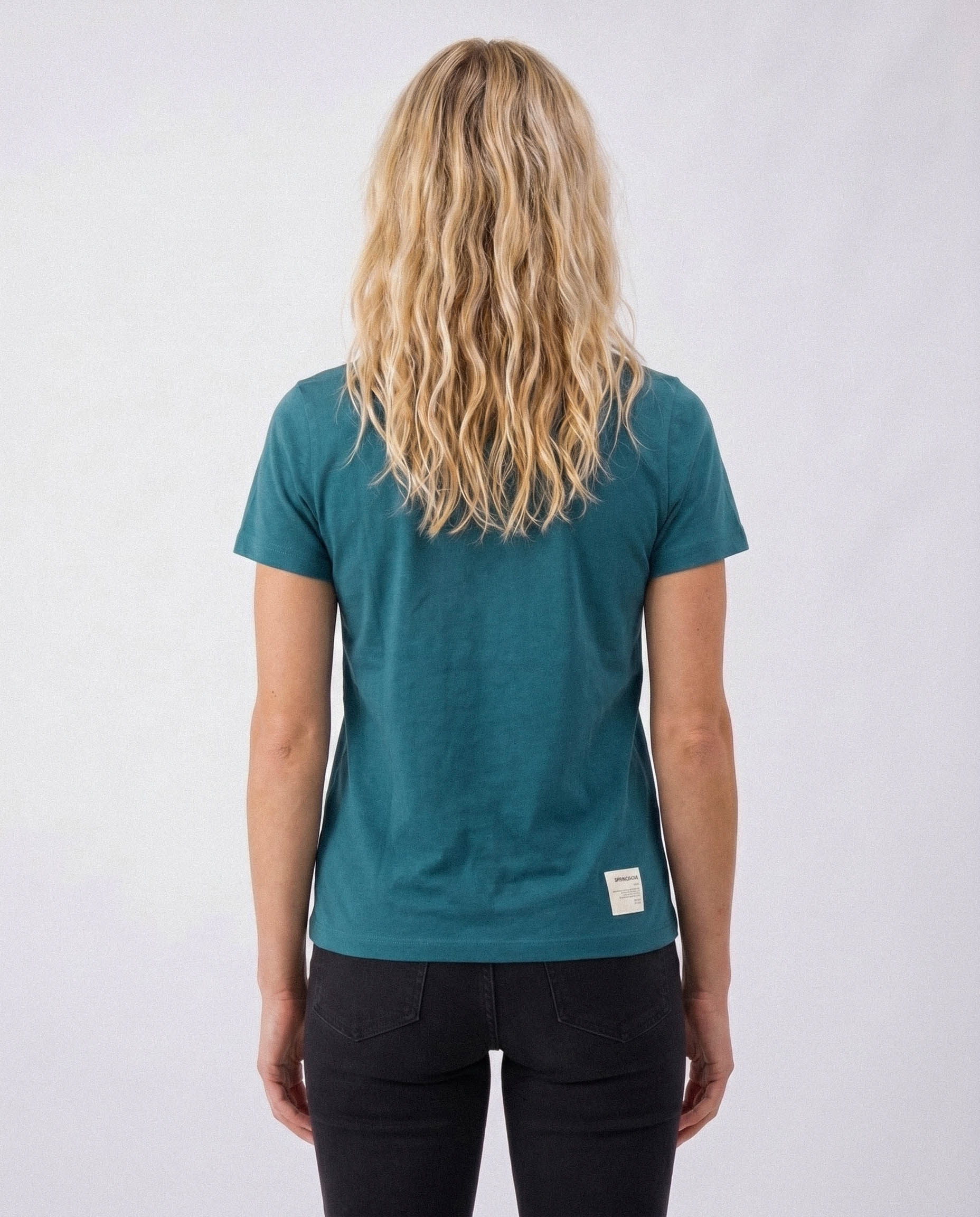 Springboks Tonal SML EMB Bok Crew Tee Teal