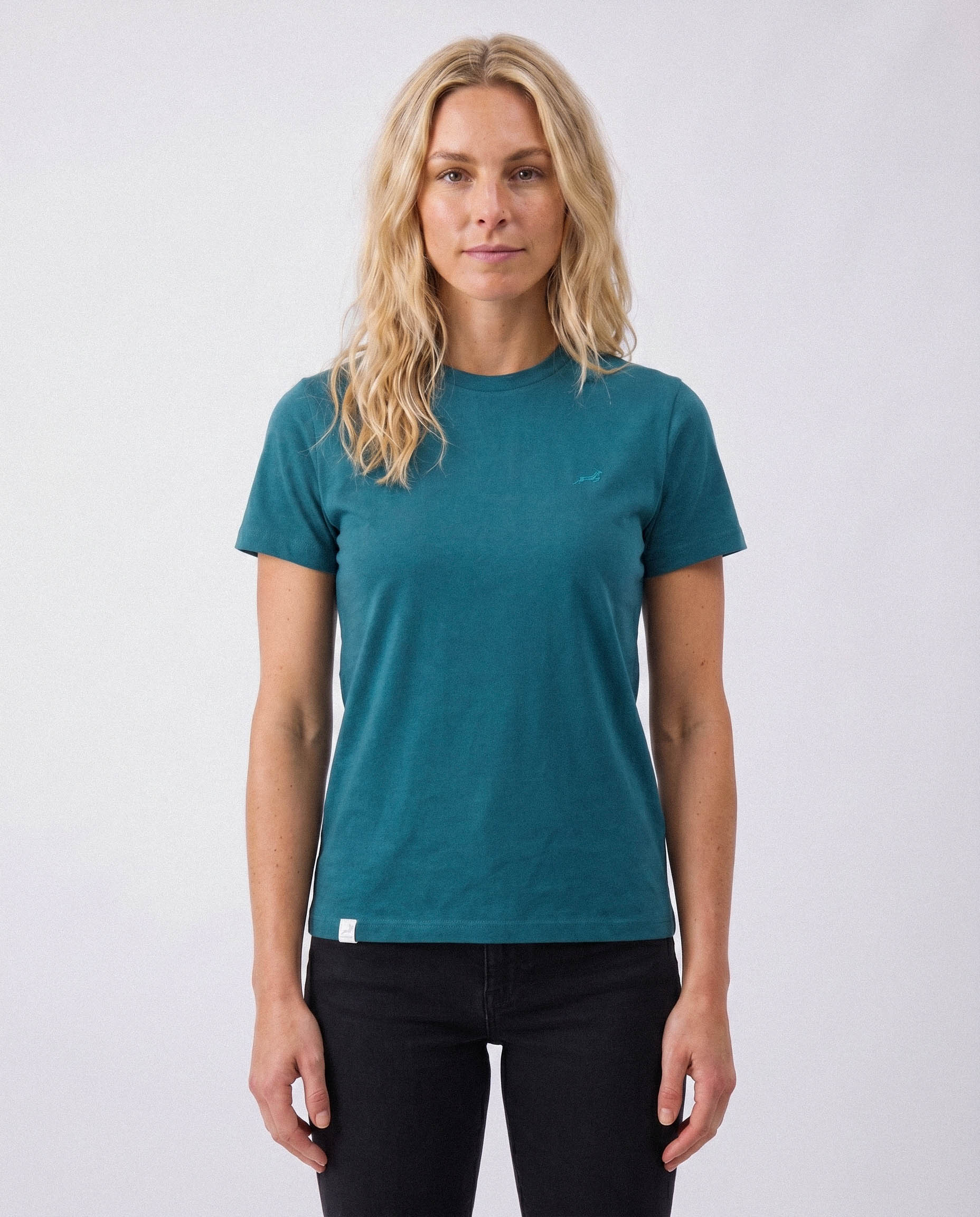 Springboks Tonal SML EMB Bok Crew Tee Teal