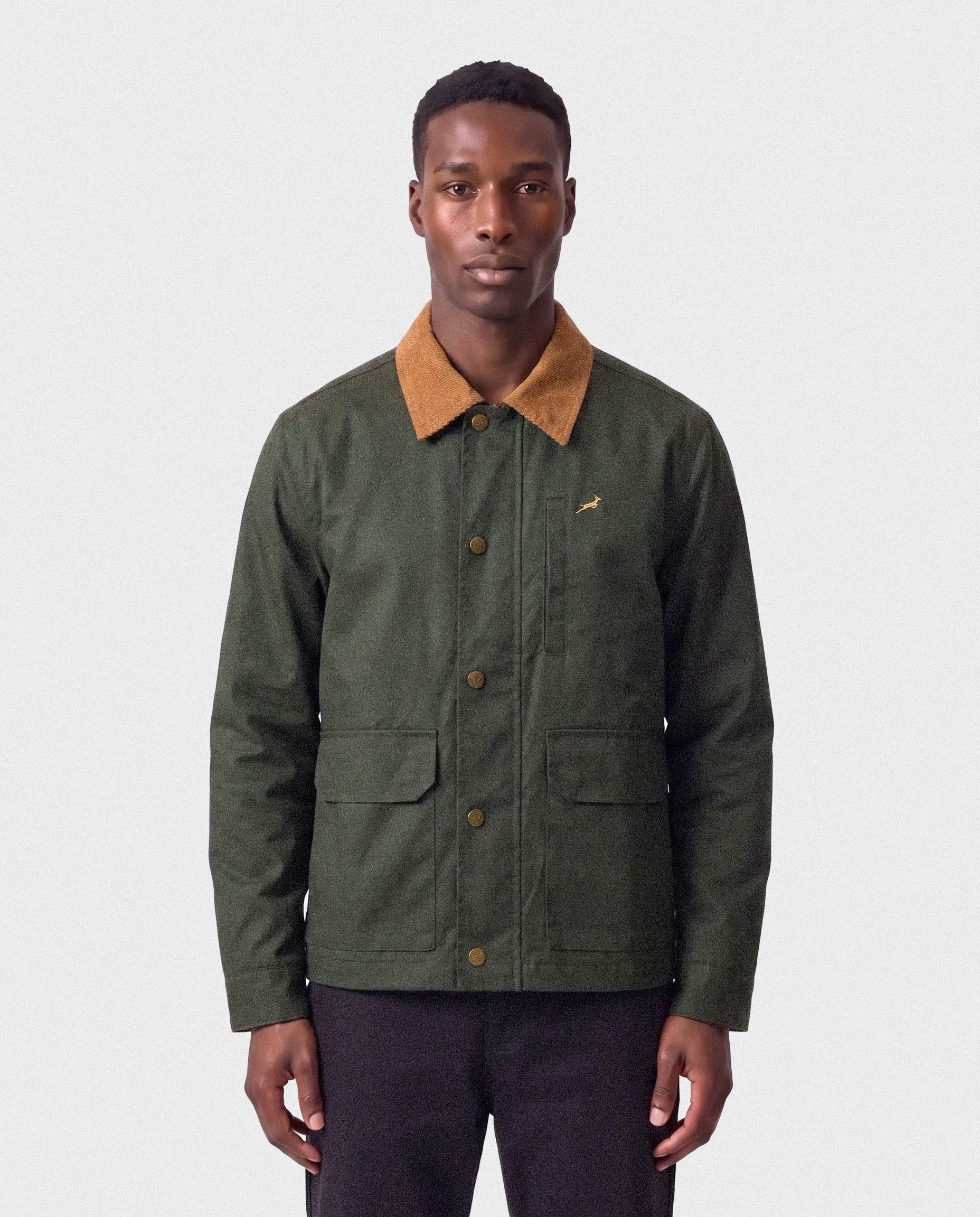 Springboks Field Shacket-Military Olive