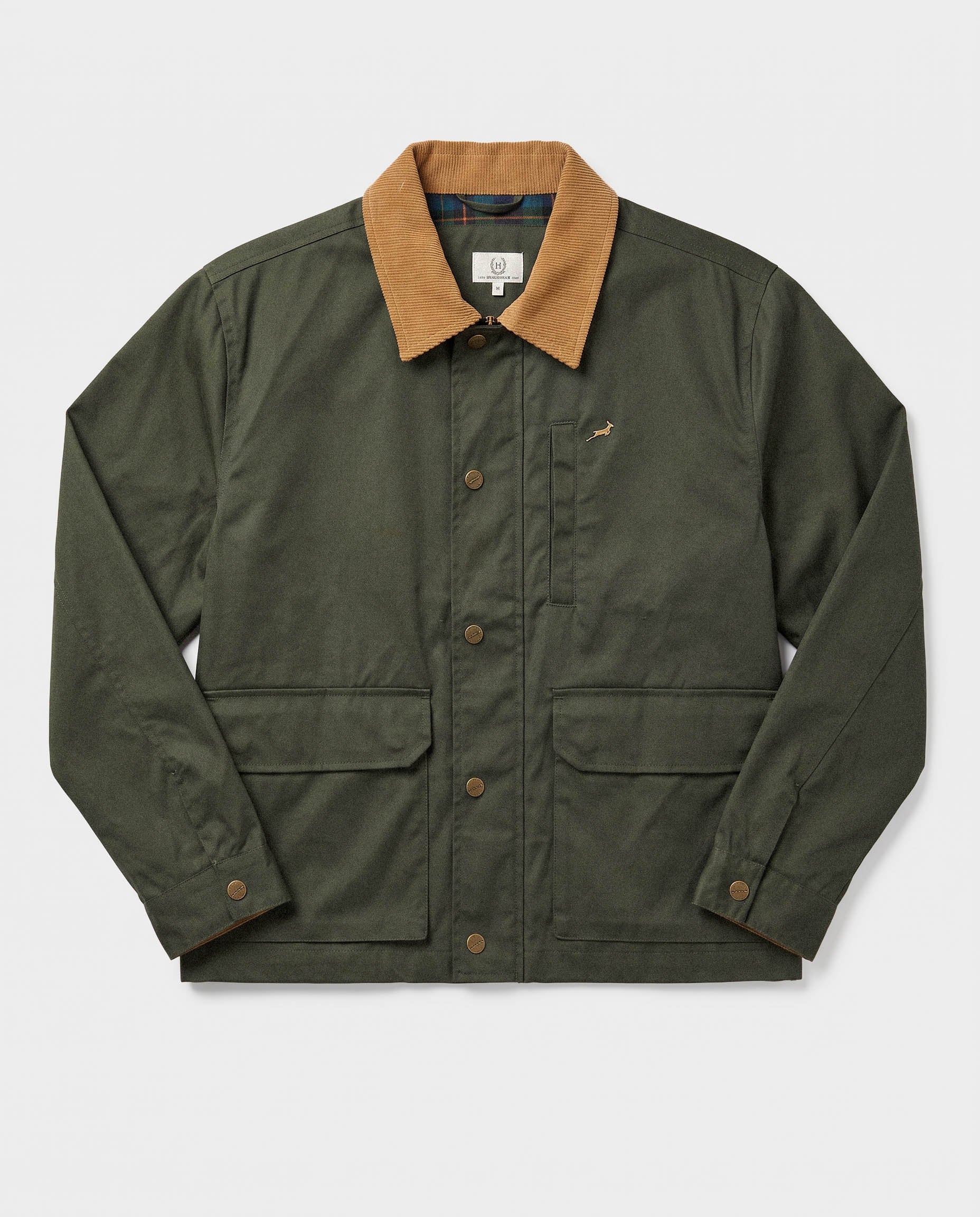 Springboks Field Shacket-Military Olive