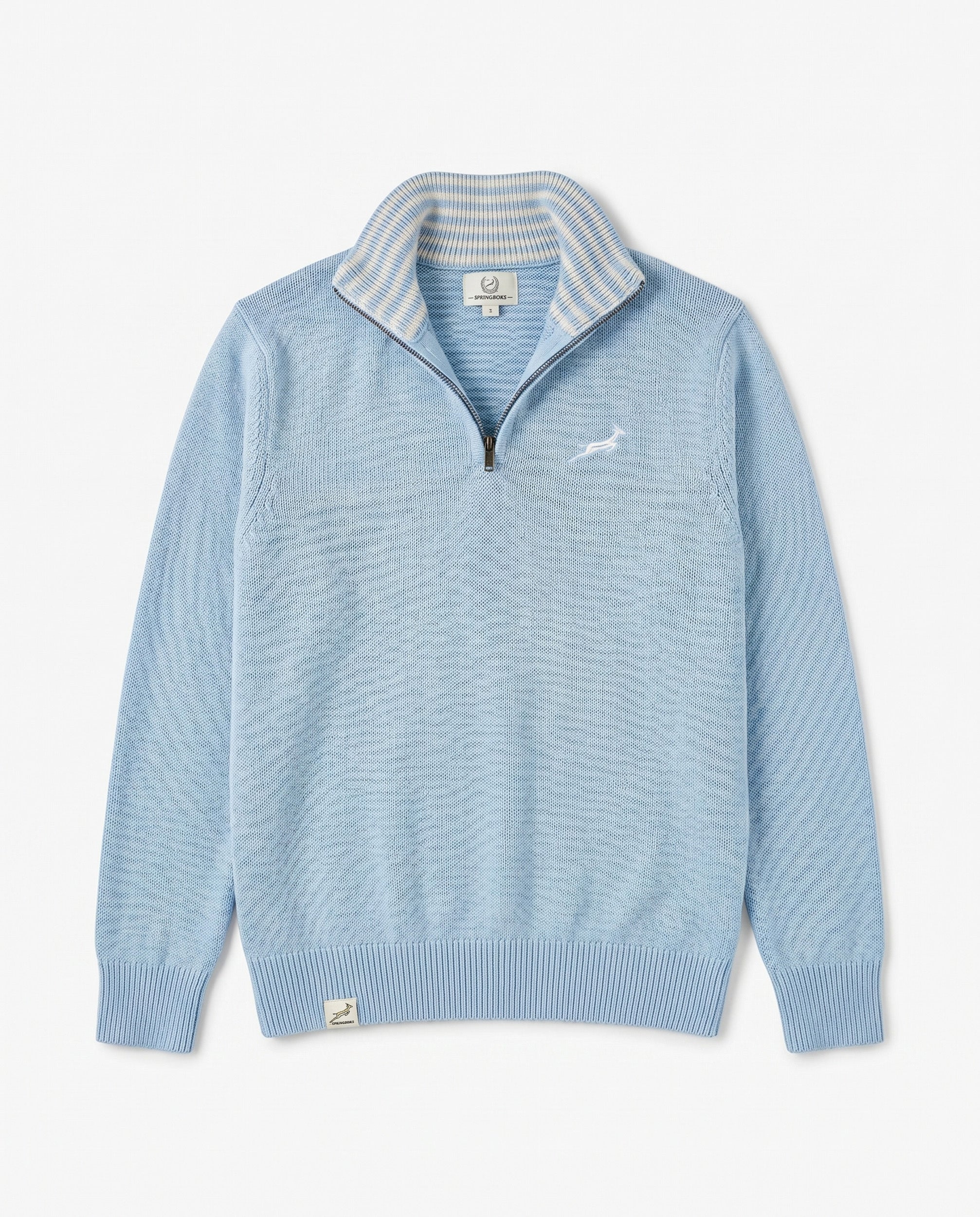 Springboks Premium Quarter Zip Knit-Skyway