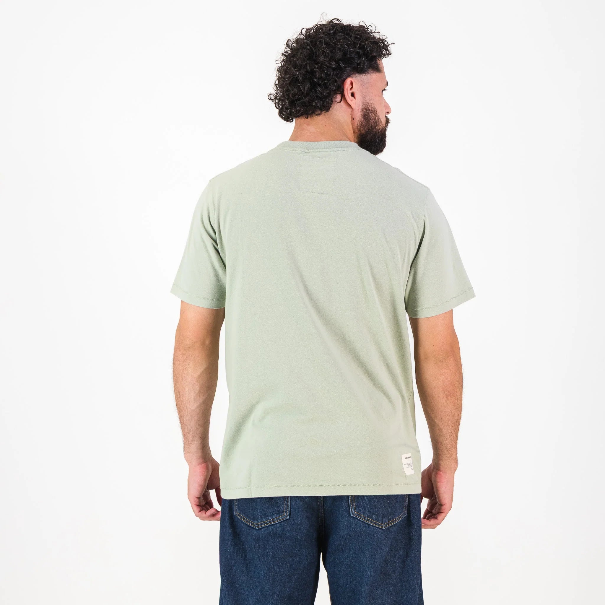 Springboks SML Bok HS Regular Crew Tee - Desert Sage