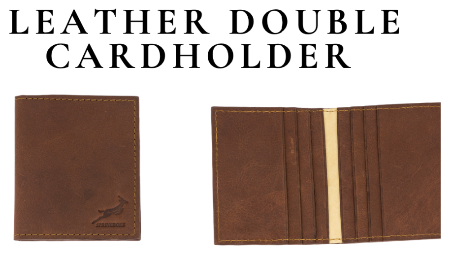 Springboks Accessories Leather Accessories Double Cardholder Emb Brown