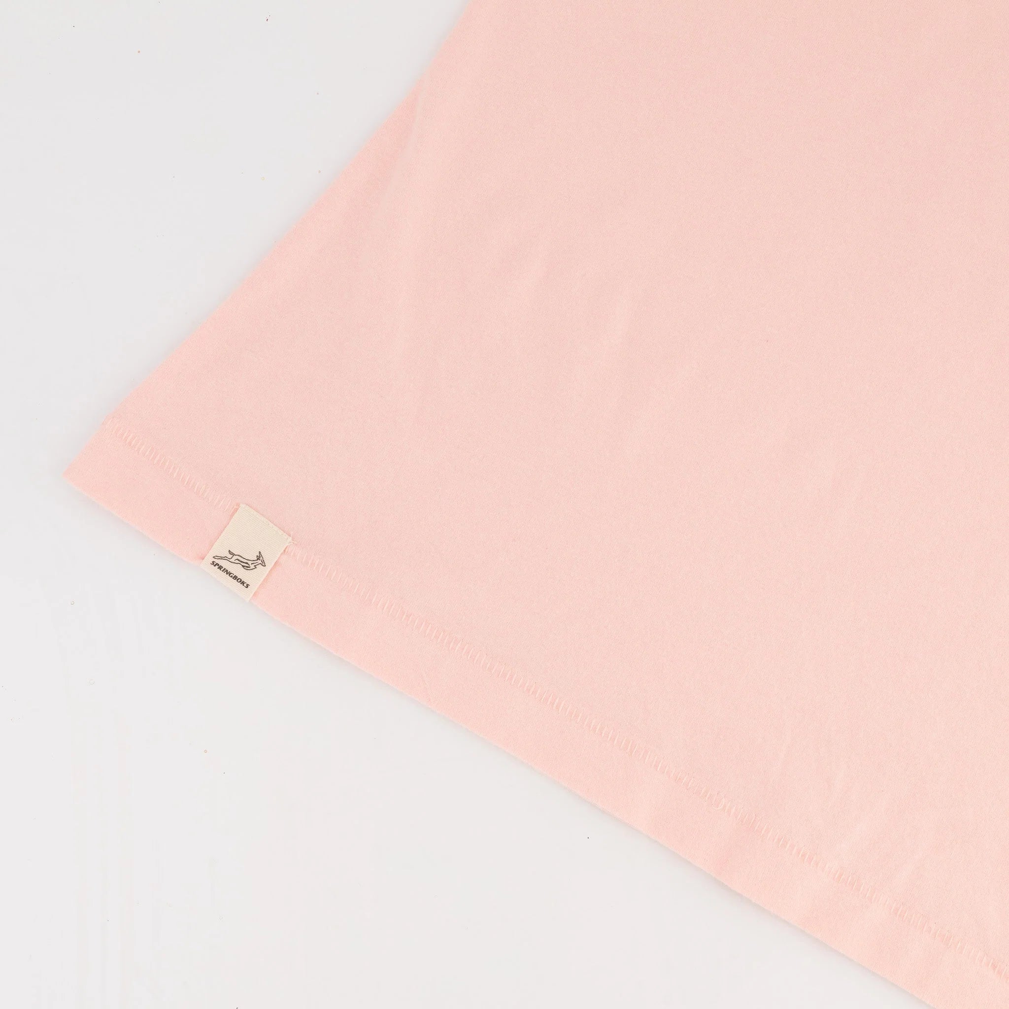 Springboks LC Badge Ladies Crew Tee - Rose Quartz