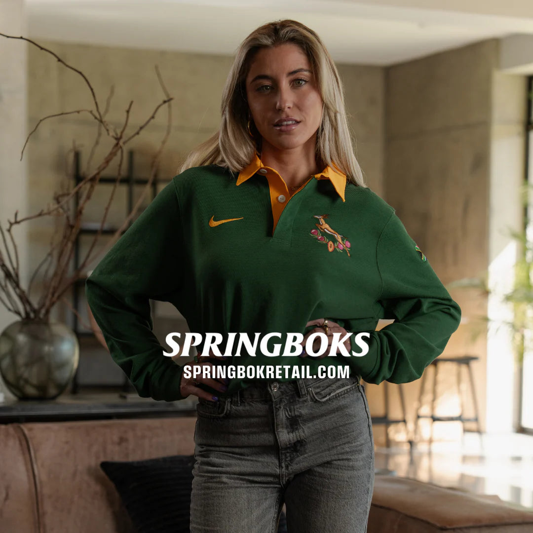 Springboks Nike Home Rugby Jersey - Springbok Green