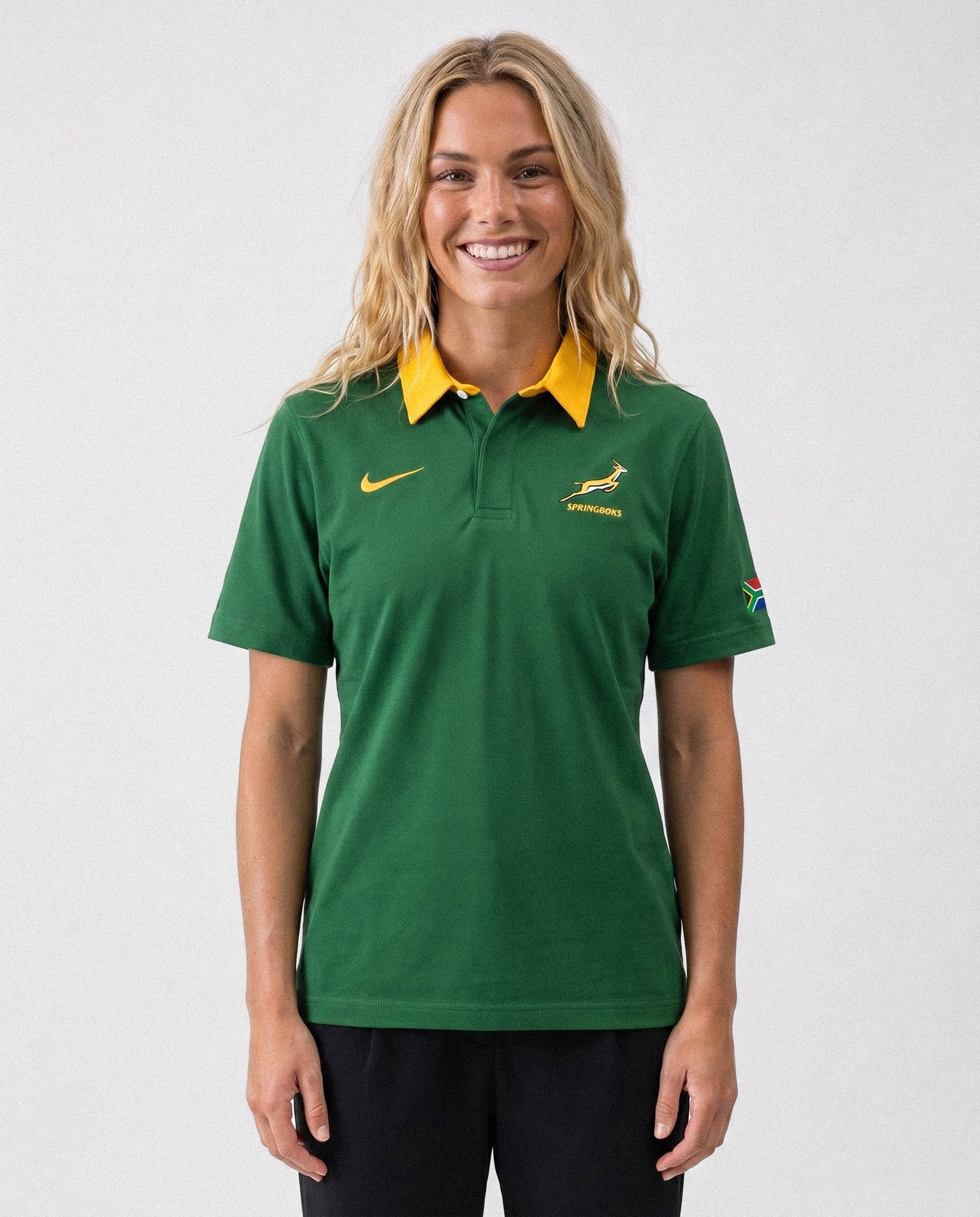 NIKE SPRINGBOKS ウォームアップウェア Mサイズ ナイキ　レア Springboks Nike Men's 26/27 Heritage Short Sleeve Home Jersey