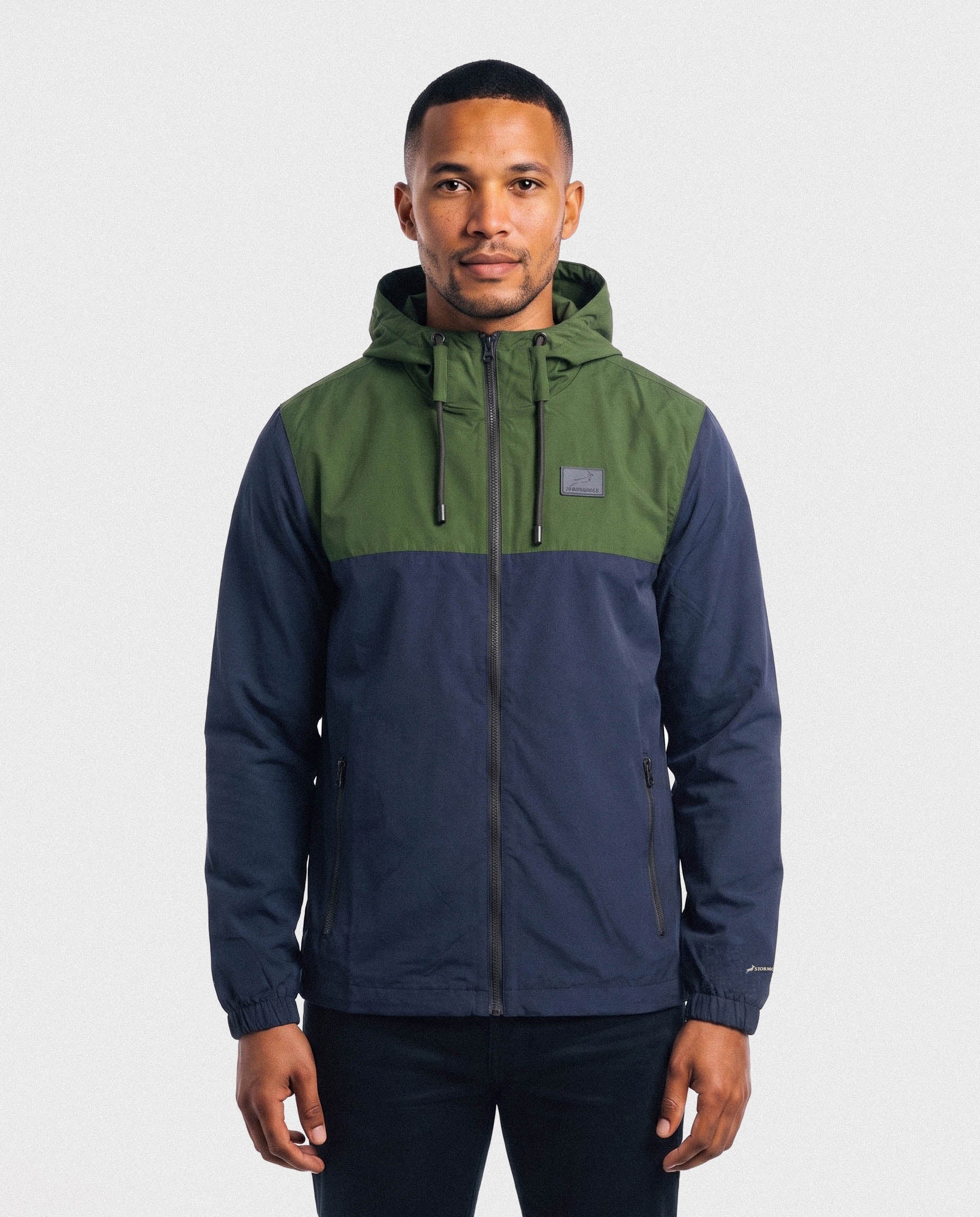 Springboks 2 Tone Rain Jacket Navy