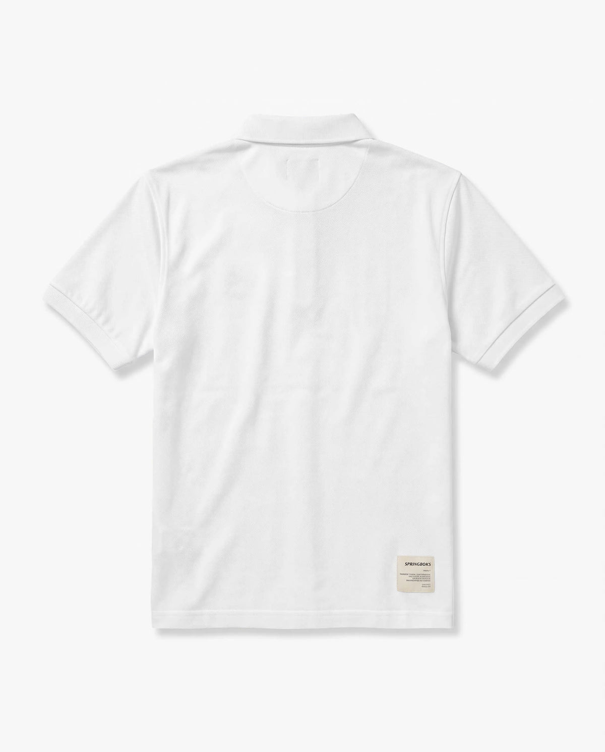 Springboks 3D Contrast SS Polo White