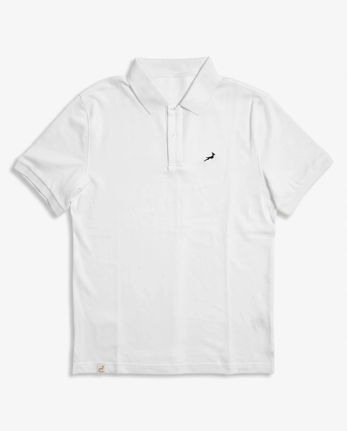 Springboks 3D Contrast SS Polo White