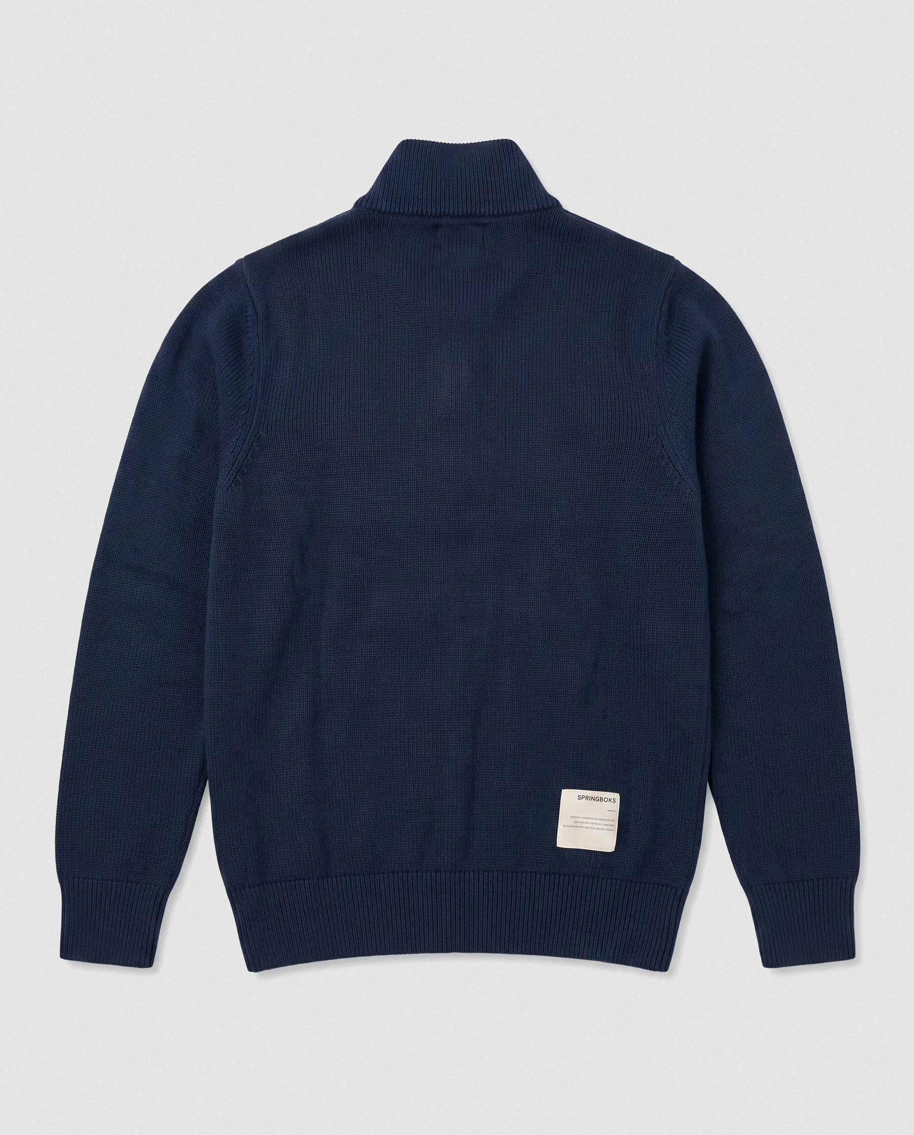 Springboks Premium Quarter Zip Knit-Navy