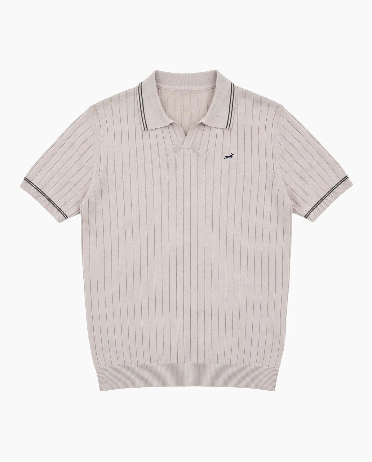 Springboks V Tipped Ribbed Knit SS Polo